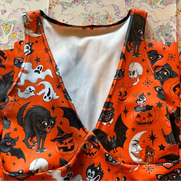 BlackMilk Trick or Treat Pumpkin Marilyn Dress - Picture 5 of 8